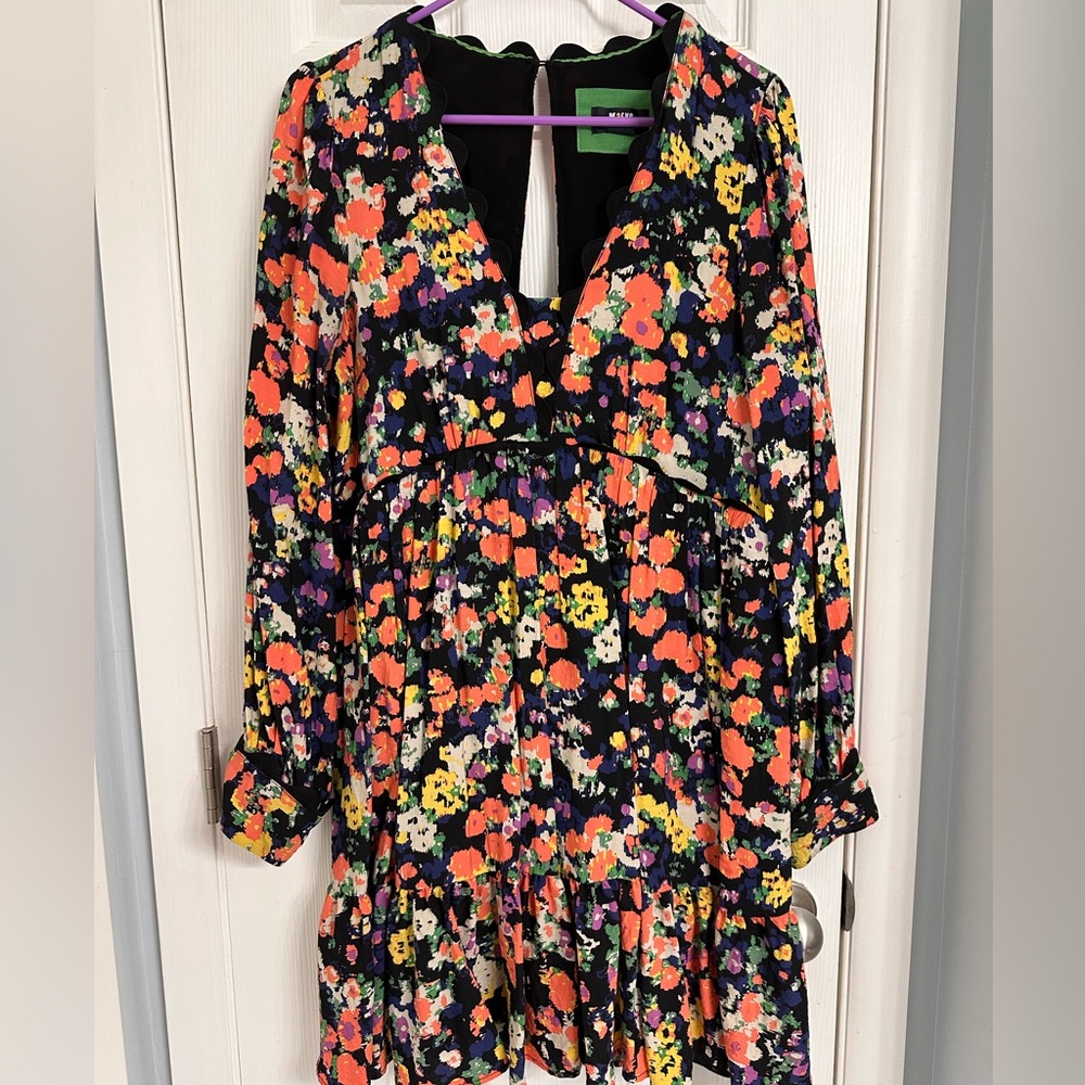 Maeve by Anthropologie floral high waisted dress. Size L